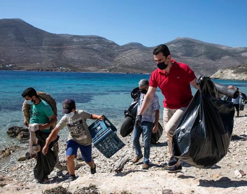 Κώστας Σκρέκας στην Αμοργό