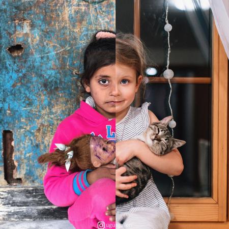 κορίτσι σε προσφυγική δομή στη Γάζα