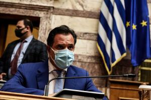 Άδωνις Γεωργιάδης Βουλή μάσκα