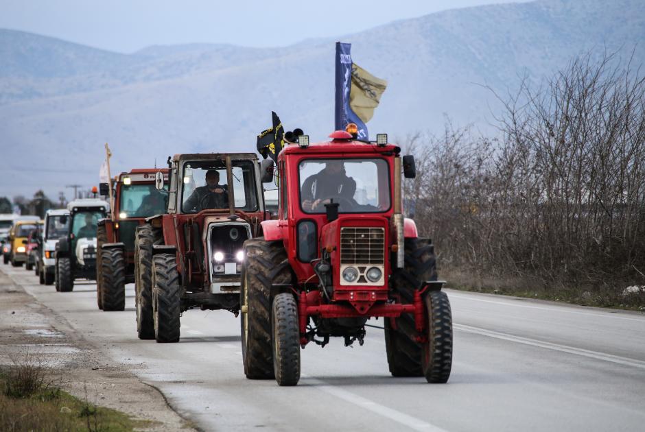 τρακτέρ διαμαρτυρία αγρότες