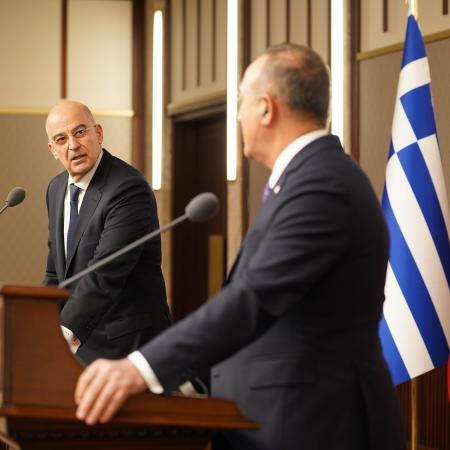 ο Νίκος Δένδιας στην Άγκυρα