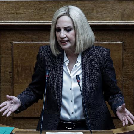 Φώφη Γεννηματά στο βήμα της Βουλής