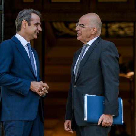 Μητσοτάκης Δένδιας Μέγαρο Μαξίμου
