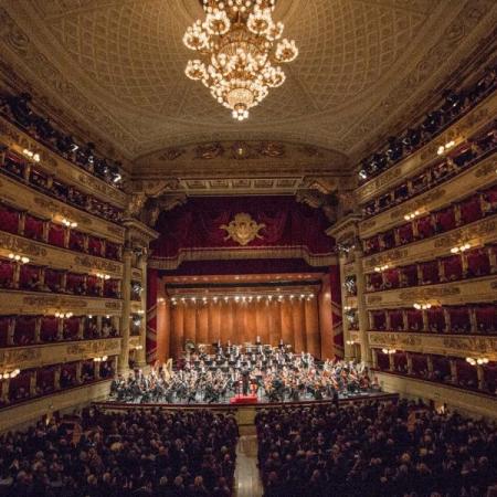 εσωτερικό λα σκάλα στο Μιλάνο