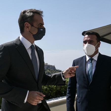 Κυριάκος Μητσοτάκης και Ζόραν Ζάεφ