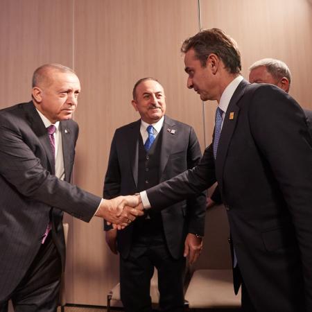 Κυριάκος Μητσοτάκης και Ταγίπ Ερντογάν