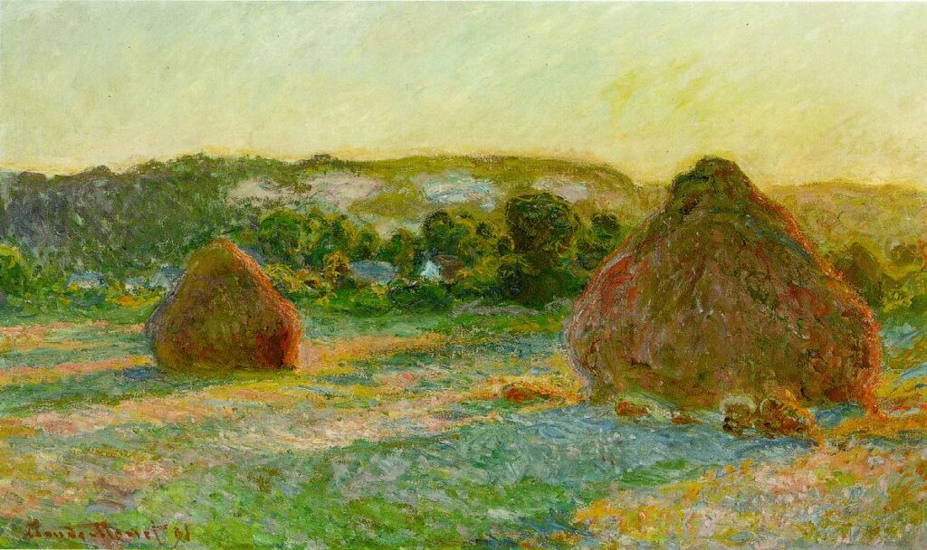 o pinakas tou monet haystacks